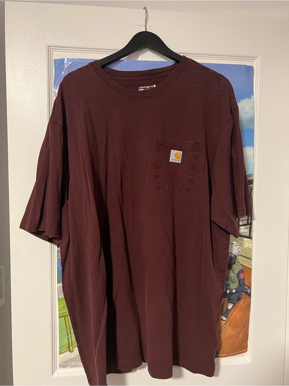 Carhartt Men's Pocket T-Shirt - Dark Maroon